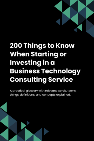 200 Things to Know When Starting or Investing in a Business Technology Consulting Service