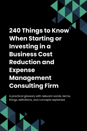 210 Things to Know When Starting or Investing in a Business Cost Reduction and Expense Management Consulting Firm