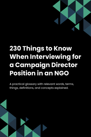 230 Things to Know When Interviewing for a Campaign Director Position in an NGO