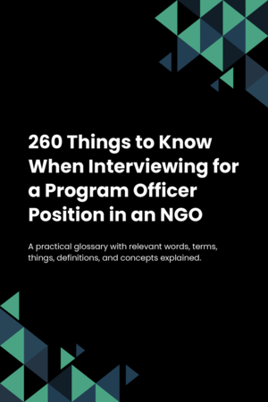 230 Things to Know When Interviewing for a Program Officer Position in an NGO