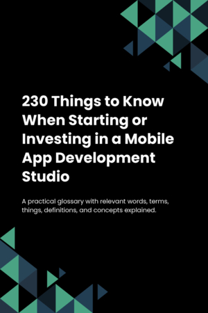 230 Things to Know When Starting or Investing in a Mobile App Development Studio