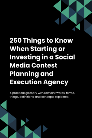 240 Things to Know When Starting or Investing in a Social Media Contest Planning and Execution Agency