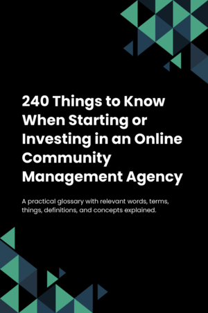 240 Things to Know When Starting or Investing in an Online Community Management Agency