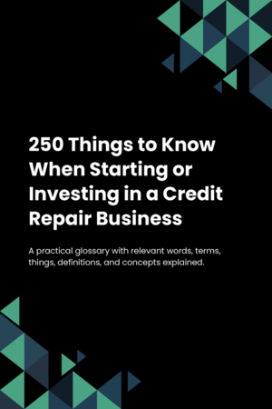 250 Things to Know When Starting or Investing in a Credit Repair Business