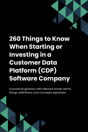 250 Things to Know When Starting or Investing in a Customer Data Platform (CDP) Software Company