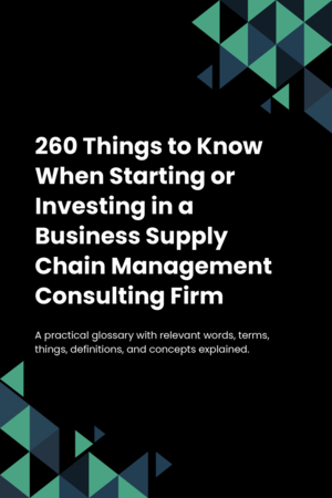 260 Things to Know When Starting or Investing in a Business Supply Chain Management Consulting Firm