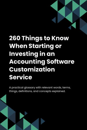 260 Things to Know When Starting or Investing in an Accounting Software Customization Service