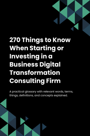 270 Things to Know When Starting or Investing in a Business Digital Transformation Consulting Firm