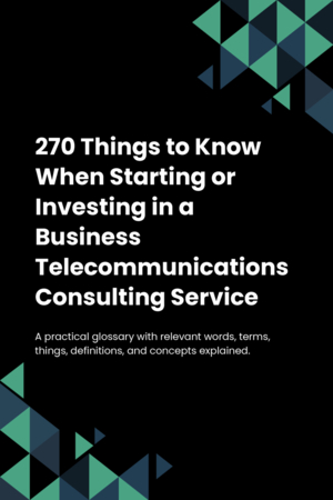 270 Things to Know When Starting or Investing in a Business Telecommunications Consulting Service