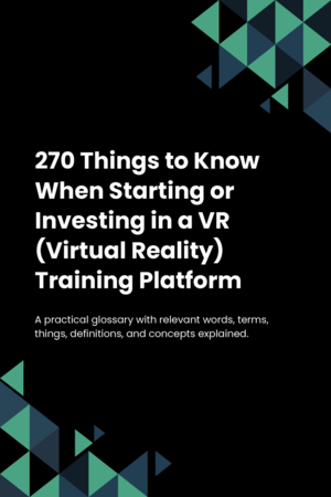 270 Things to Know When Starting or Investing in a VR (Virtual Reality) Training Platform