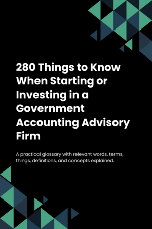 280 Things to Know When Starting or Investing in a Government Accounting Advisory Firm