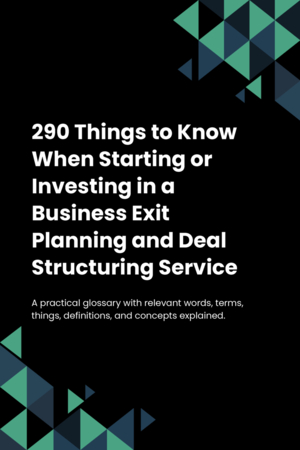 290 Things to Know When Starting or Investing in a Business Exit Planning and Deal Structuring Service