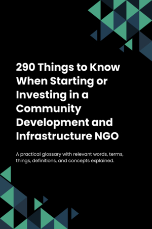 290 Things to Know When Starting or Investing in a Community Development and Infrastructure NGO