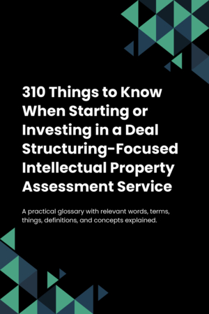 290 Things to Know When Starting or Investing in a Deal Structuring-Focused Intellectual Property Assessment Service