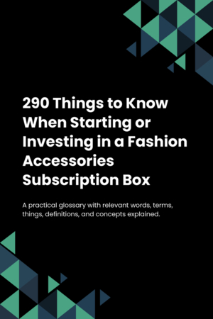 290 Things to Know When Starting or Investing in a Fashion Accessories Subscription Box