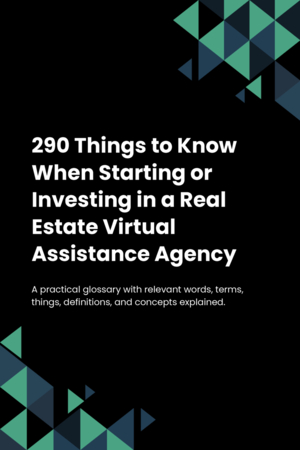 290 Things to Know When Starting or Investing in a Real Estate Virtual Assistance Agency