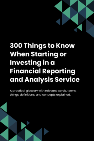 300 Things to Know When Starting or Investing in a Financial Reporting and Analysis Service