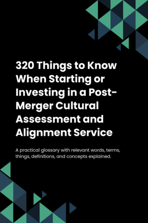 300 Things to Know When Starting or Investing in a Post-Merger Cultural Assessment and Alignment Service