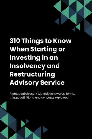 300 Things to Know When Starting or Investing in an Insolvency and Restructuring Advisory Service