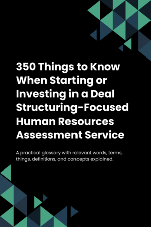 350 Things to Know When Starting or Investing in a Deal Structuring-Focused Human Resources Assessment Service